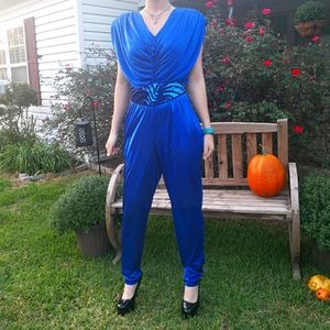 Vintage Royal Blue Body Suit